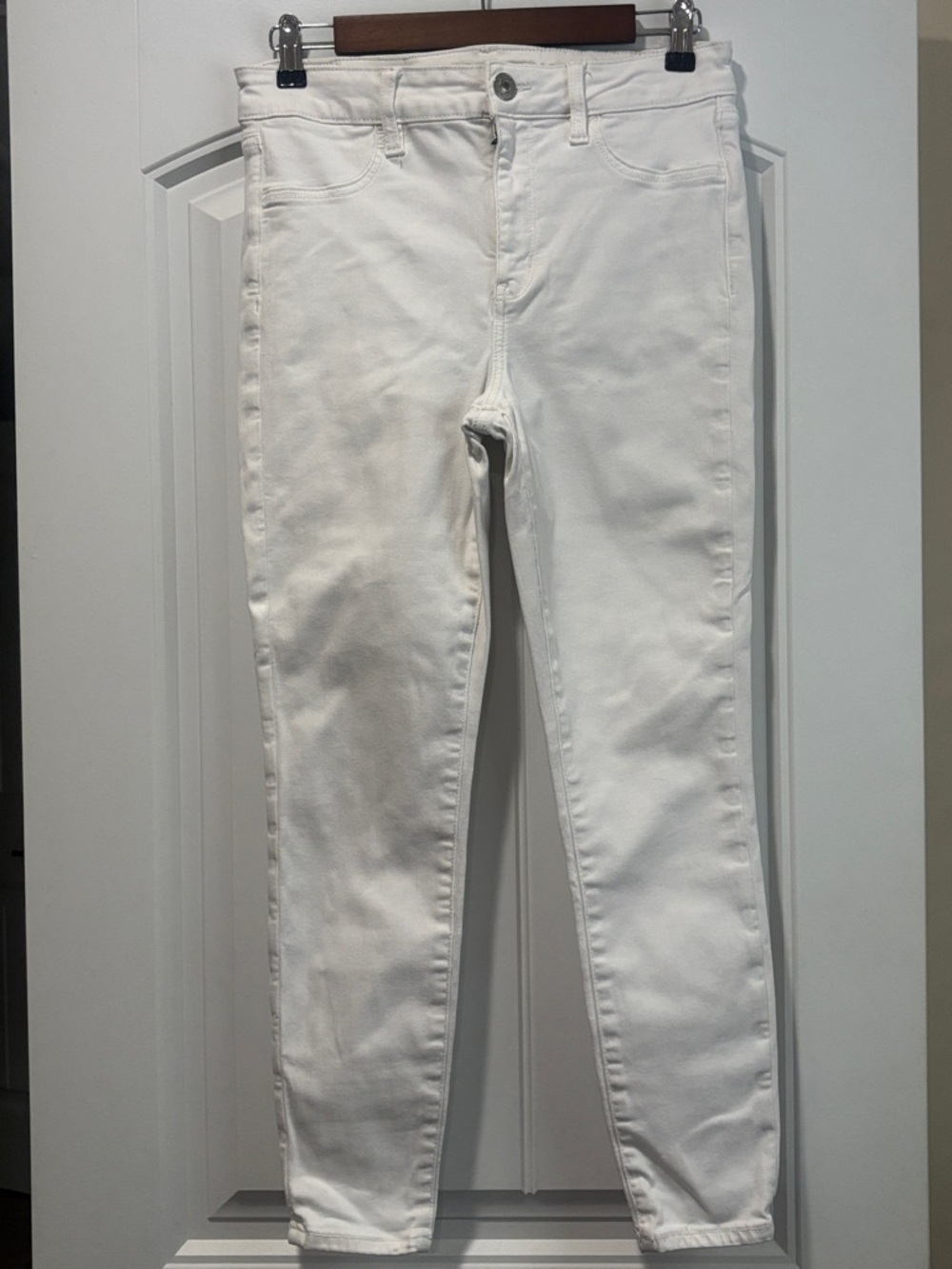 American Eagle Outfitters White Skinny Jeans - Women's